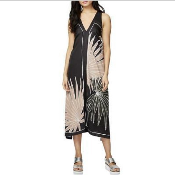 RACHEL Rachel Roy Dresses & Skirts - Rachel Roy Black Printed Criss-cross Back Dress